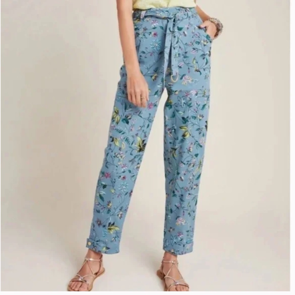 Victoria Floral Cargo Boho Peasant Cottage Chic Hip Minimal Hipster Hippie Pants